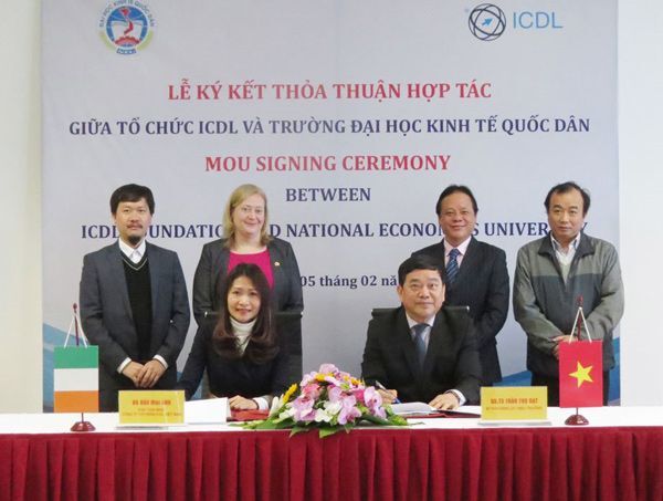 ICDL Việt Nam và ĐH Kinh tế Quốc dân hợp tác đào tạo kỹ năng CNTT theo chuẩn quốc tế