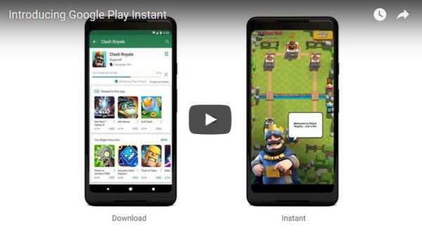 Google Play Instant cho phép người dùng chơi thử trước khi tải game