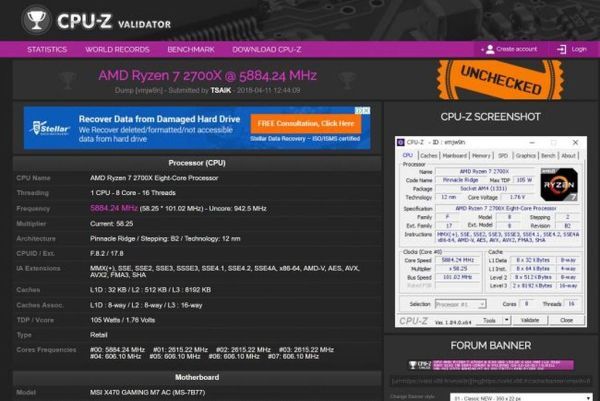 CPU AMD Ryzen 2 phá mọi kỷ lục về ép xung, tối đa 5,8GHz