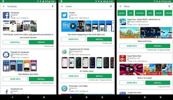 Google Play Store bắt đầu giới thiệu ứng dụng Lite và Android Go