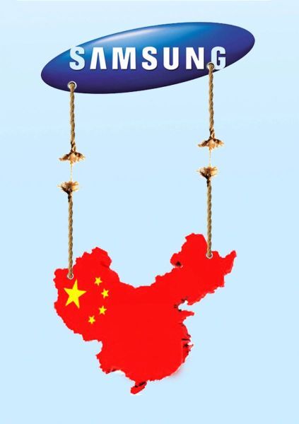 Samsung tuột dần miếng bánh Trung Quốc khỏi tay