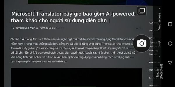 Microsoft Translator hỗ trợ dịch thuật ngoại tuyến nhờ vào AI