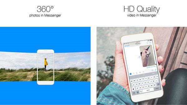 Người dùng Messenger giờ đây đã có thể gửi ảnh 360 độ và video HD 