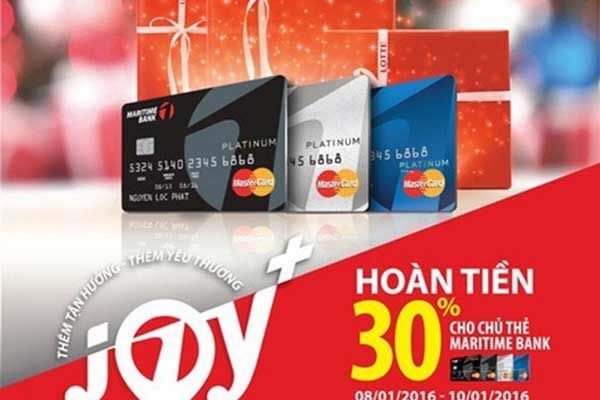 Thẻ tín dụng Maritime Bank được đánh giá ưu đãi tốt nhất cho khách hàng năm 2018