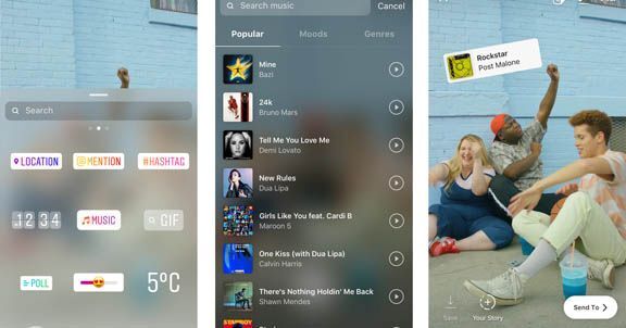 Instagram thêm tính năng chèn nhạc vào Story