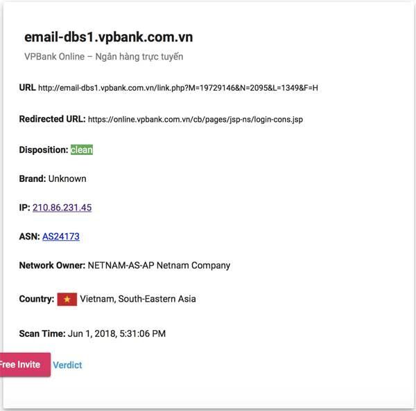 VPBank, lừa đảo qua thư điện tử, bảo mật ngân hàng, SecurityBox, Tài chính – Ngân hàng, 