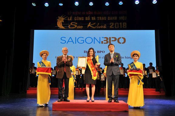 Sài Gòn BPO được vinh danh tại Sao Khuê 2018