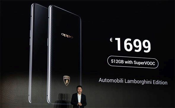 Oppo Find X bản Lamborghini giá 1461 USD bán hết trong 4 giây tại Trung Quốc