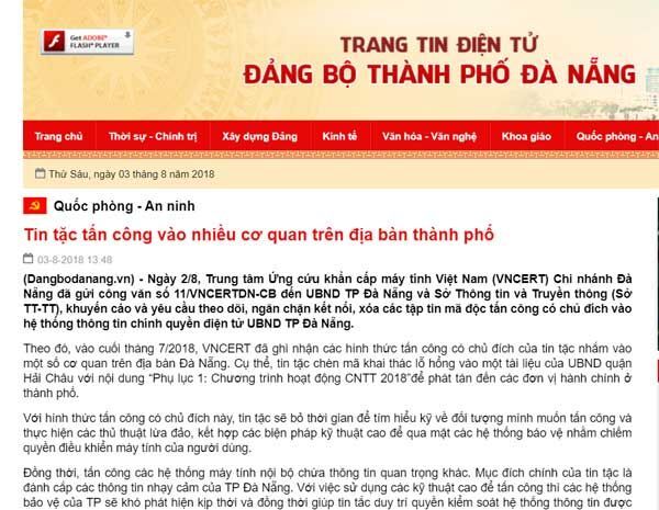 VNCERT, an ninh mạng, an ninh thông tin, tấn công APT, tấn công có chủ đích, 
