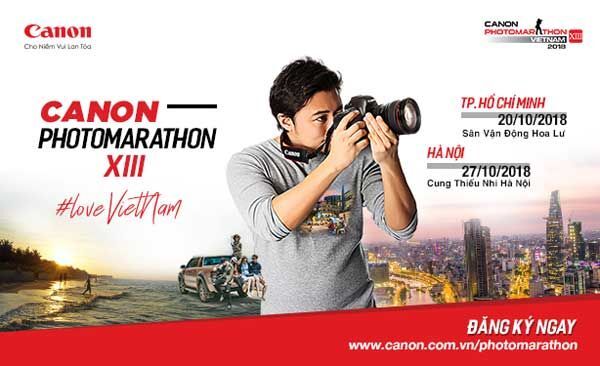 Canon Photomarathon 2018 sẽ diễn ra cuối tháng 10 với thông điệp 
