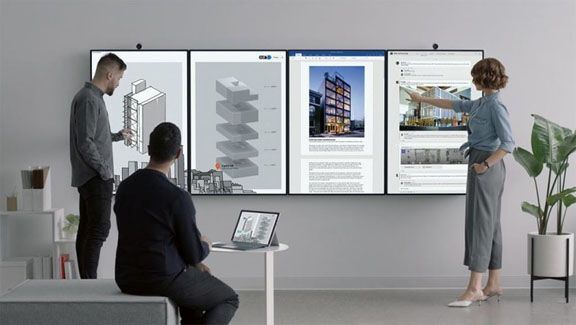 Microsoft ra mắt bộ đôi máy tính bảng gắn tường Surface Hub 2S và 2X