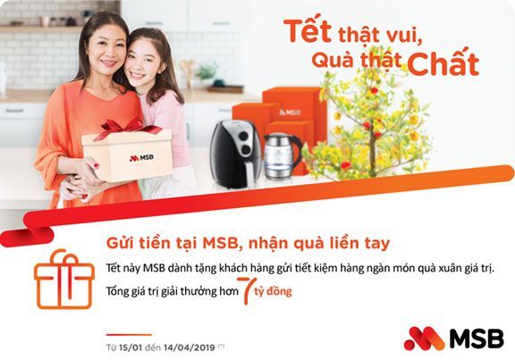 Đón lộc xuân liền tay cho mùa tết đủ đầy cùng MSB