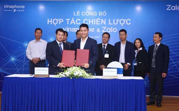 Vinaphone, Zalo, hợp tác chiến lược, SIM Hey Zalo, SIM Zalo shop, 