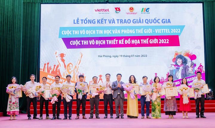 Lễ tổng kết và trao giải Cuộc thi Vô địch Tin học văn phòng Thế giới – Viettel 2022 và Cuộc thi Vô địch Thiết kế đồ họa thế giới 2022