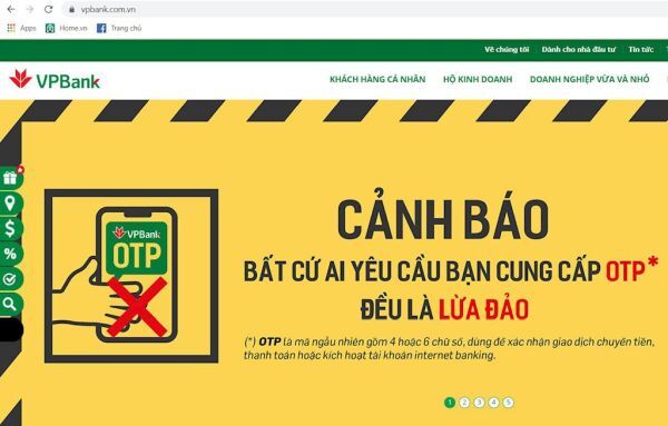 CyRadar cảnh báo chiến dịch lừa đảo mạo danh ngân hàng VPBank