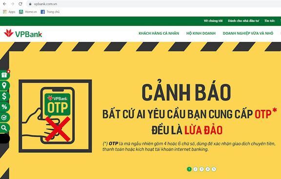 CyRadar cảnh báo chiến dịch lừa đảo mạo danh ngân hàng VPBank