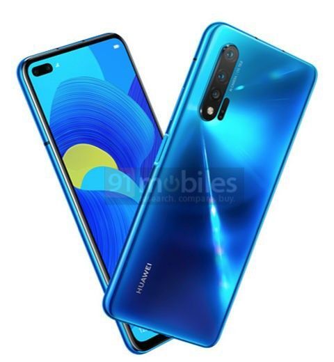 Huawei Nova 6 5G sẽ có thiết kế màn hình đục lỗ