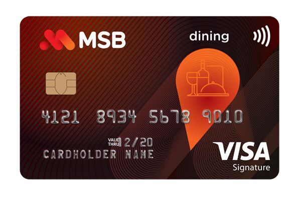 MSB tặng Gói ẩm thực 5 triệu đồng cho chủ thẻ Visa Signature Dining
