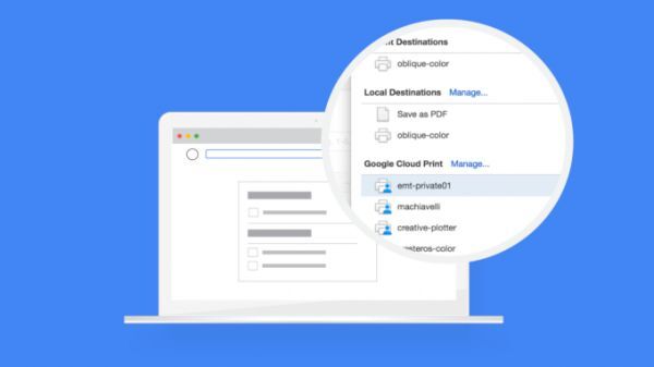 Cloud Print sẽ bị Google 