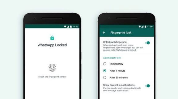 Bản cập nhật WhatsApp dành cho Android hỗ trợ mở khóa vân tay