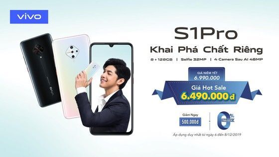 Vivo S1 Pro lên kệ thị trường Việt Nam, giá 6,49 triệu đồng