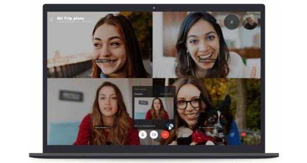 Skype hỗ trợ tính năng làm mờ phông video