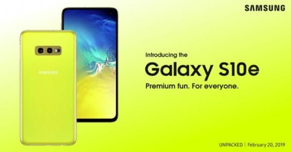 Galaxy S10e sẽ có màu vàng, cạnh tranh với iPhone XR