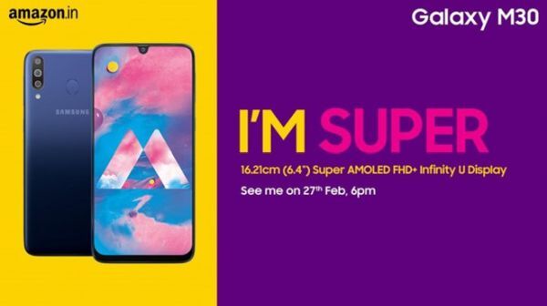 Galaxy M30 sẽ có mặt trên thị trường vào cuối tháng này