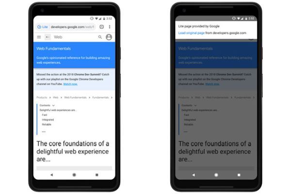 Việc duyệt web qua Chrome trên Android sẽ tiết kiệm hơn nhờ Data Saver