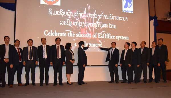 VNPT khai trương Hệ thống quản lý văn bản điện tử tại Lào