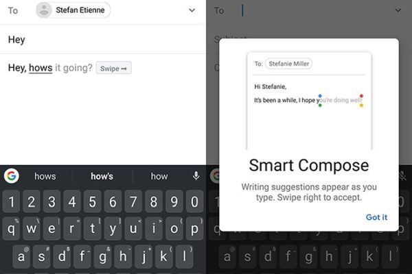 Android đã được tích hợp tính năng Smart Compose trên ứng dụng Gmail