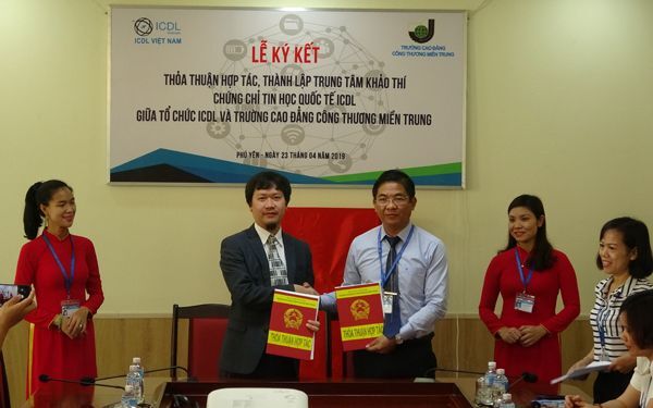 hợp tác đào tạo, nguồn nhân lực, ICDL, icdl Việt Nam, CĐ Công Thương Miền Trung,