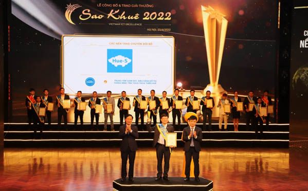 “Nền tảng số hóa dùng chung tỉnh Thừa Thiên Huế” vinh dự đạt Giải thưởng Sao Khuê 2022