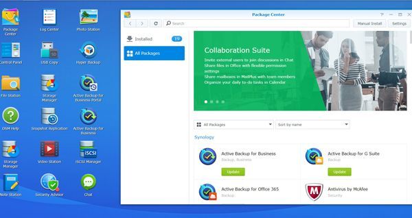  quản lý dữ liệu, Synology, DiskStation Manager, DiskStation Manager 6.2.2, 