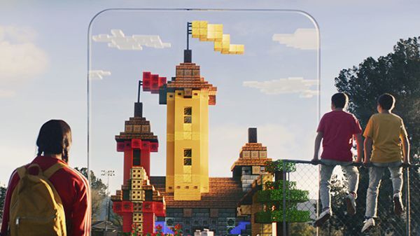 Minecraft Earth giúp xây dựng các tòa nhà trong AR