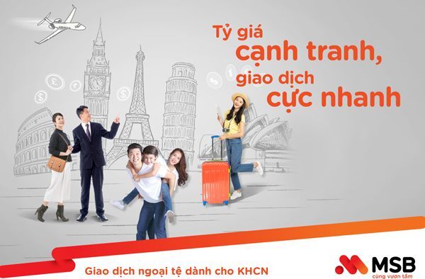 chuyển tiền quốc tế, MSB, Ngân hàng MSB, MFLY, giao dịch ngoại tệ,