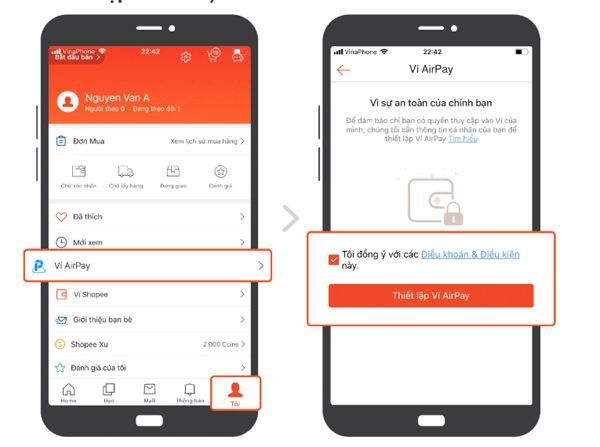 thương mại điện tử, Ví điện tử, Shopee, thanh toán không tiền mặt, AirPay,