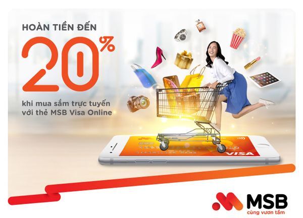 thanh toán thẻ, ngân hàng số, MSB, Ngày không tiền mặt,