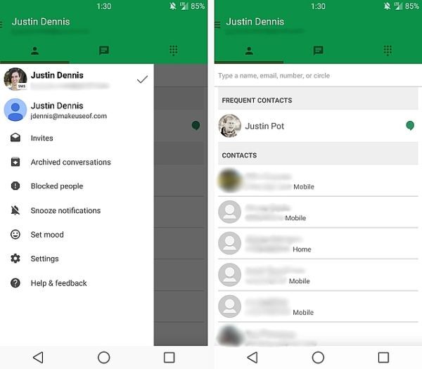 Ứng dụng Hangouts của Google