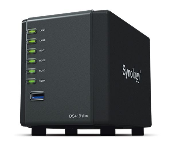 DiskStation DS419slim - Thiết bị NAS nhỏ gọn cho văn phòng mini và người dùng gia đình