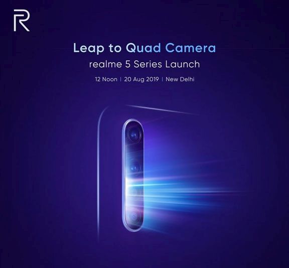 Realme 5 series sẽ ra mắt vào ngày 20/8