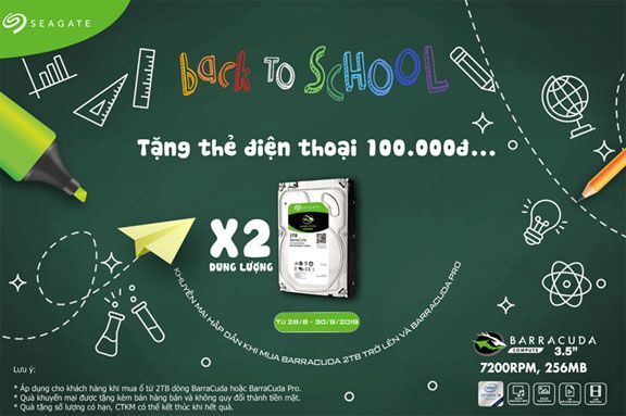 Nghỉ lễ, sắm công nghệ, khai trường cực Kool cùng Seagate