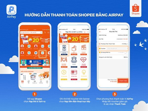ưu đãi khách hàng, Shopee Việt Nam, Shopee, Nạp Thẻ & Dịch Vụ, 