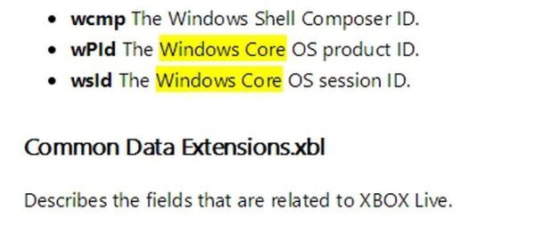 Hệ điều hành mới của Microsoft có tên gọi tên gọi Windows Core
