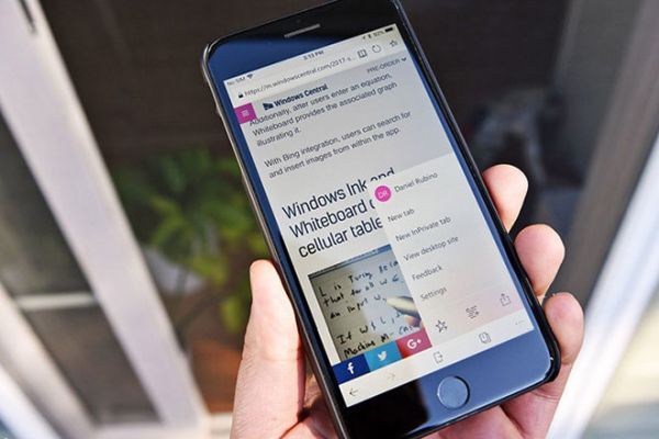 Microsoft Edge trên iOS cập nhật các tính năng điều hướng