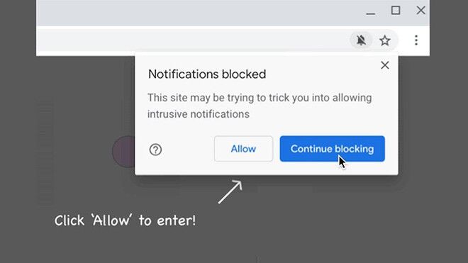 Chrome 86 mặc định chặn trang web chứa thông báo lạm dụng