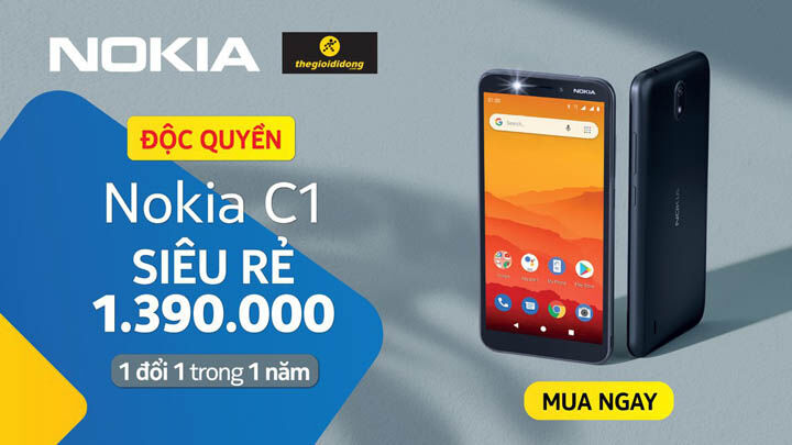 Nokia C1 Plus siêu rẻ chuẩn bị lên kệ
