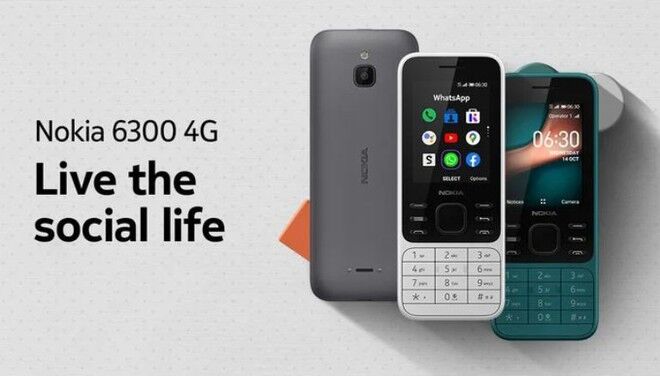 Nokia 6300 4G ra mắt với nền tảng KaiOS
