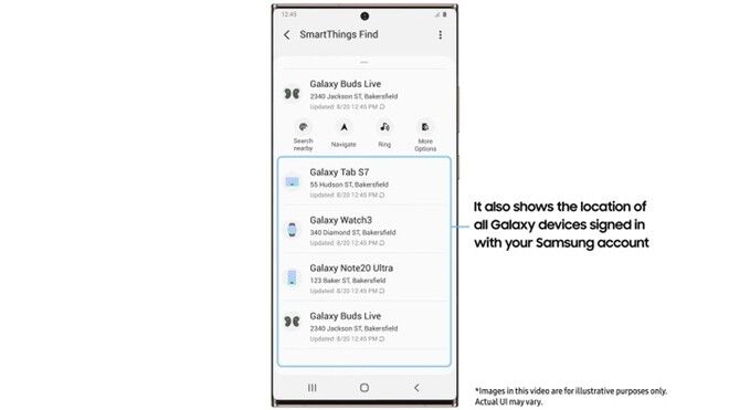 Samsung ra mắt ứng dụng tìm thiết bị Galaxy thất lạc