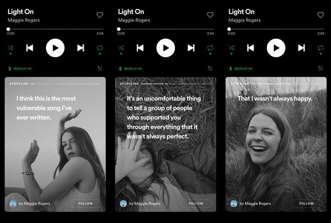 Spotify thử nghiệm tính năng Stories với một số nghệ sĩ nổi tiếng